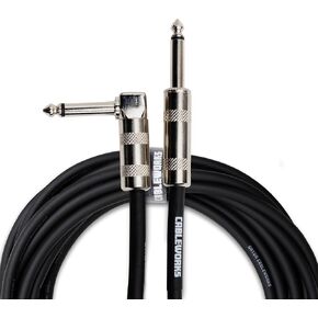 By Gator Cases Backline Series Standard 5 Foot Straight to Right Angle Instrument Cable; (GCWB-INS-05RA)