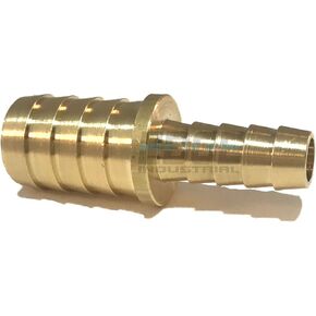 5/8" X 3/8" Hose ID Brass Barb Reducer SPLICER Fitting Fuel / AIR / Water / Oil / Gas / WOG (Qty 1)