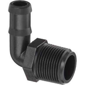 4 Set Part Number HB100/075-90 Product Polypropylene Hose Fitting, 90 Degree Elbow, 1" NPT Male x 3/4" Barbed