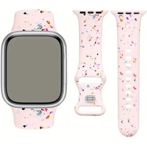 Sport Band Compatible with Apple Watch Band 38mm 40mm 41mm 42mm 44mm 45mm 49mm for Women Men, made from Recycled Plastic - Soft Breathable Strap for iWatch Series SE 9 8 7 6 5 4 3 2 1 Ultra 1 2