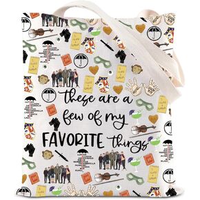 ENSIANTH TUA Inspired Gift Umbrella TV Show Tote Bag Hello Goodbye Hands Merch Academy Team Gift Seven Superhero Shopping Bag