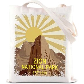 ENSIANTH Zion National Park Tote Bag Utah State Vacation Gift Beehive State Tourist Shopping Bag Utah Zion Souvenir Gift
