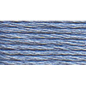 DMC 117-160 Mouline Stranded Cotton Six Strand Embroidery Floss Thread, Medium Grey Blue, 8.7-Yard