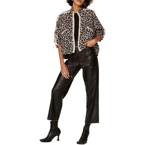 Rent The Runway Pre-Loved Drawstring Bomber With Stripe Detail