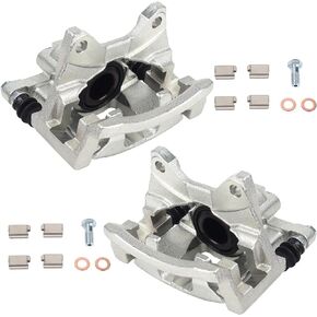 18B5046 18B5047 Rear Disc Brake Caliper with Bracket fit for 2007-2011 Dodge Nitro; 2008-2012 Jeep Liberty, 2007-2017 Wrangler, 2018 JK; Both Left and Right side