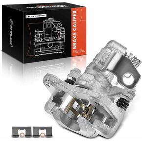 A-Premium Disc Brake Caliper Assembly with Bracket Compatible with Select Acura and Honda Models - EL 2001-2005, RSX 2002-2006, Civic 2002-2005 - Rear Left Driver Side