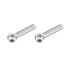 Shoulder Swing Lifting Bolt (M10x50mm) 2Pcs, 304 Stainless Steel Eye Bolts - for Home Renovation, Pipeline Gate Valves Fasteners, Silver
