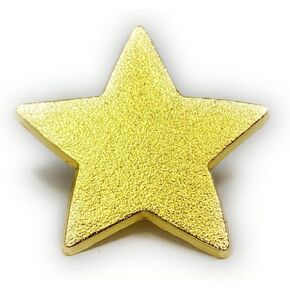 Bulk 25 Pack of Gold Star Lapel or Apparel Pins - Perfect Recognition Gift for Students, Employees, Sales Associates, and Sports Teams