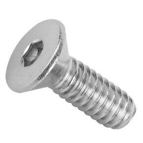 100 Packs 1/4-20 x 3/4 Inch Flat Head Socket Cap Screws, Allen Hex Socket Drive Countersunk Bolts, 304 Stainless Steel 18-8, Full Thread, Bright Finish, Heavy Duty Hexagon Machine Screw
