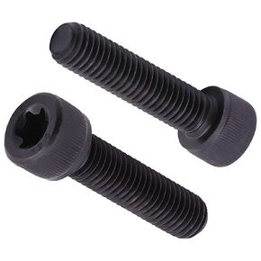 M6-1.0 x 25mm Black Oxide Socket Head Torx Drive Machine Screws, 12.9 Grade Alloy Steel, Full Thread, Torx Drive Socket Cap Screws
