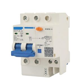Current Circuit Breaker, 230V 32A 30mA Current Circuit Breaker DZ47LE-32 2P+N C32