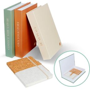Decorative Books - 3 Books for Decor - Decor Books - Decor Books for Coffee Table - Books Decor - Decorative Book - Books Decor Set That Includes a Notepad and a Pen in Saudi Arabia