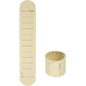 HARFINGTON Silicone Memo Wrist Band 9.33" x 1.8" 20cm 8 Inch Measure Ruler Waterproof Reusable Slap Bracelets Writable Erasable Wearable Strap Line Wristbands for Daily Life, Blue
