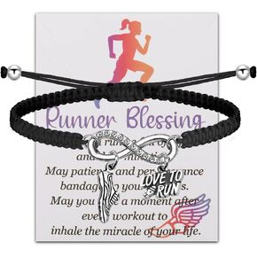 Running Lover Gift Runner Bracelet Marathon Runner Gift Running Girl Earrings Track Marathon Gifts