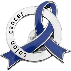 CENWA Colon Cancer Awareness Jewelry Cancer Awareness Ribbon Pin Colon Cancer Survivor Gift