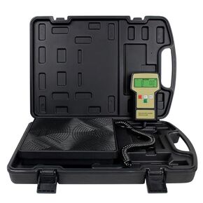 BACOENG Digital Electronic Refrigerant Charging Weight Scale 220lbs for HVAC AUTO AC Freon Recovery with Auto Shut-Off, Back Light, 9V Battery and Portable Case