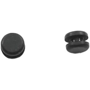 Rubber Plug - Fits 1/8" Opening in 1/16" Thick Panel -Grommet Without A Hole Solid Flush Plug Seals Opening in Panels - Provides Finished Appearance on Both Sides of Panel (12 Pack)