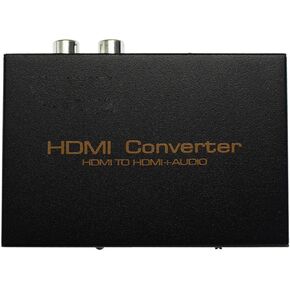 1080P HDMI Audio Extractor HDMI to HDMI + Optical TOSLINK SPDIF + Analog RCA L/R Stereo Audio Video Splitter Converter for Blu-ray Player Xbox PS3 PS4 Support Full HD1080p 3D
