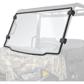 KEMIMOTO Front Windshield Compatible with Ranger Midsize 500 570, Scratch Resistant UTV Windshield Compatible with Polaris Ranger Midsize 500 570 ETX EV 2015-2022 1/4 Inch Polycarbonate