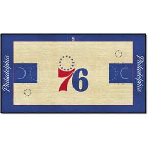 FANMATS - 9501 NBA Philadelphia 76ers Nylon Face NBA Court Runner-Small , 24"x44"