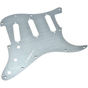 Dopro 11-Hole Aluminum Anodized Modern Style Strat SSS Guitar Pickguard Scratch Plate for American/Mexican FD Stratocaster Gold