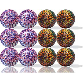 Mixed Tie-Dye Golf Balls 12 Pack- Unleash a Splash of Color and Style on The Greens, Experience Performance and Vibrant Aesthetics in Every Swing!