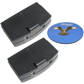 HQRP Battery 2-Pack Compatible with Sennheiser BA150 BA151 BA152 A200 HDI302 IS150 IS300 IS380 RI150 RI300 RI500 Headphones Receiver
