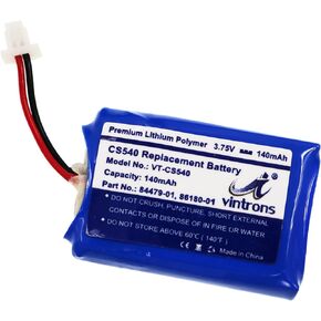 VINTRONS 86180-01, 84479-01, CS540, C054 Battery Replace for Plantronics CS540, C054,