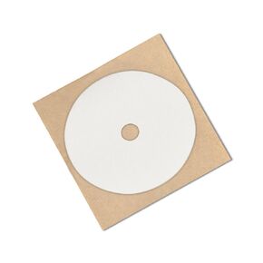 TapeCase VF32W Vinyl Foam Tape - [Pack of 49] White, Closed Cell Foam, Acrylic Adhesive Tape Circle with 0.45 in. Outside Diameter, 0.125 in. Inside Diameter