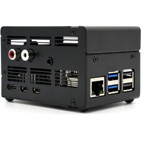 KKSB Case for Raspberry Pi 5 – Compatible with Raspberry Pi DAC+ and DAC Pro Sound Cards - Also Supports IQaudio DAC+ and IQaudio DAC Pro for Raspberry Pi