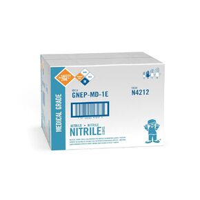 The Safety Zone GNEP-SM-1E Nitrile Exam Gloves, Blue, Case of 1000, Small