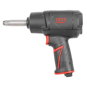 M7 NC-4265Q Air Impact Wrench, 1/2-inch Air Impact Gun with Extended 2-inch Anvil, High Torque Wrench with Twin Hammer Clutch, Ergonomic Pneumatic Impact Wrench, Air Tool for Auto Mechanics