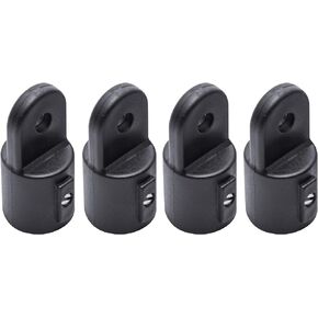 Boat Bimini Top Eye End 7/8 Inch,Black Nylon Cover Cap Eye End,Marine Bimini Top Fittings,Awning Hardware,Accessories,Used for Kayak,Canoe,Marine Boat,Pack of 4