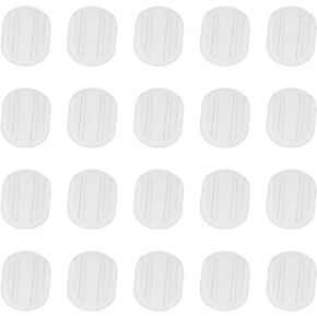 Tegg Clear Earring Pad 40PCS 8x10mm Transparent Silicone Earring Comfort Cushions for Clip on Earrings