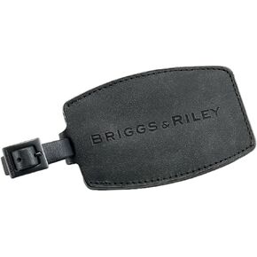 Briggs & Riley Leather Luggage ID Tag, Black, One Size