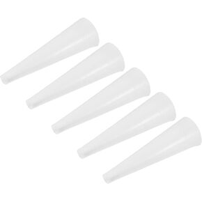 MECCANIXITY Silicone Rubber Tapered Plug 4mm to 8mm Solid White for Powder Coating, Painting, Anodizing, Plating, Sandblasting, Laboratory Use 40 Pieces
