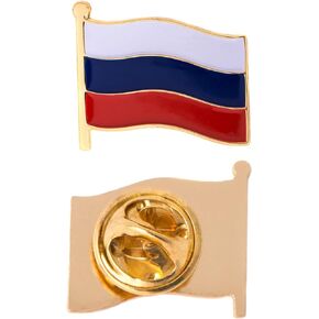 Desert Cactus Russia Lapel Pin Country Enamel Made of Metal Souvenir Hat Men Women Patriotic Russian (Waving Flag Lapel Pin)