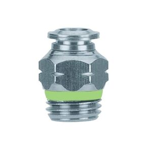60000-53-02 Push-in Fittings, Straight Male Connector, Stainless Steel, 5/32 Tube x 1/8" Swift-Fit Universal Thread