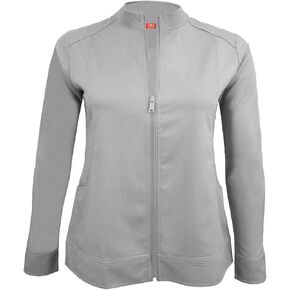 Women's Ultra Soft Front Zip Warm-Up Scrub Jacket