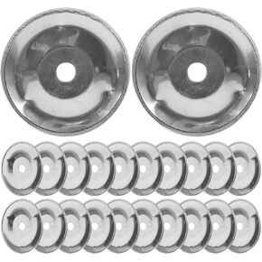 Milisten 50pcs tambourine bell rings cymbal bell tambourine ring single ring tambourine drum cymbal ring percussion ching ring drum accessories replace ring the bell child stainless steel