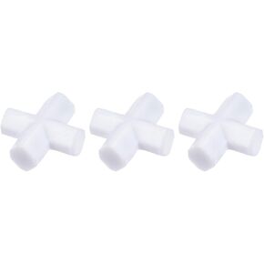 YOKIVE 3 Pcs Magnetic Stir Bar, PTFE Coated Cross Type Stirrer | Great for Lab Liquid Solution Stirring Mixing Spinning(White, 1-Inch) in Saudi Arabia