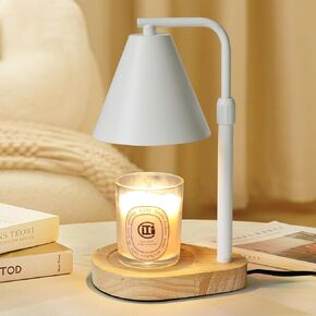 Candle Warmer Lamp with Timer, Adjustable Height Dimmable Candle Warmer with 2 Bulbs, Mother's Day Gifts for Mom, House Warming Gifts New Home Bedroom Decor Dimmable Candle Lamp Warmer for Scented Wax