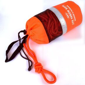 BNY Throw Bag for Water Rescue with 98ft Reflective Throwable Floatable Rope, Floating Throwing Line for Kayaking, Whitewater Boating, Rafting, Ice Fishing, Swimming