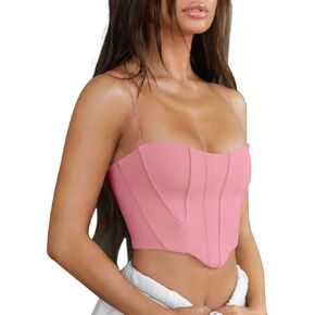 Summer Spaghetti Cami Going Out Crop Top for Women Tank