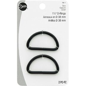 Dritz 117-1-38 حلقات على شكل حرف D، نحاس عتيق، 1 بوصة، 4 قطع