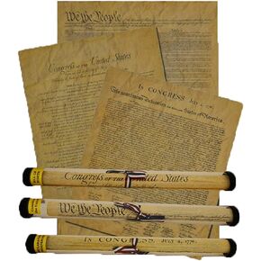Documents of Freedom Bundle. FULL SIZE Declaration of Independence, United States Constitution and the Bill of Rights.