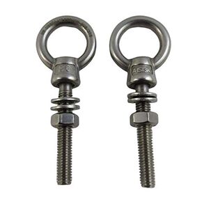 US STAINLESS 2 Pieces Stainless Steel 316 (Shape Type 307) M6 Lifting Eye Bolt 6mm x 40mm Marine Grade