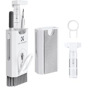 K&F Concept 8-in-1 Airpods Electronic Cleaning Kit Keyboard Laptop Cleaner, Multifunctional Cleaning Tool for iPhone AirPods MacBook iPad iwatch,Camera PC Monitor Earbud Tablet,with 5ml Cleaners