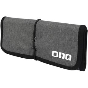 Travel Cable Organizer Bag Multifunctional Large Capacity Portable Foldable Digital Storage Bag for Power Bank,Hard Drives,Cables,Charger,Phone,Earphone (Black) in Saudi Arabia