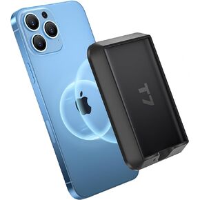 Magnetic Hard Drive Silicone Case for Samsung SSD T7 Compatible with Magsafe for iPhone 15 Pro Max ProRes Recording - Black in Kuwait